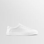 Capri Leather Sneaker in Triple White Wide Fit