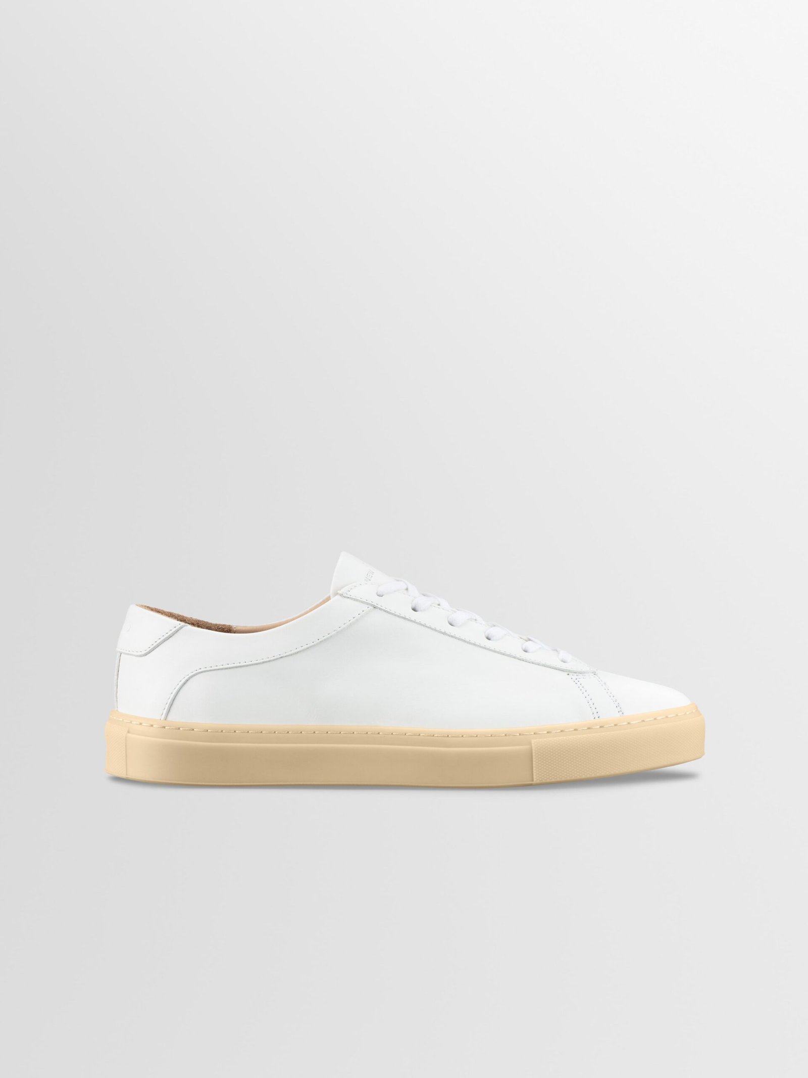 Capri-V2-white-light-gum-1-min_7adb32cb-c35d-44ba-b920-3175c61cfd6 Capri Leather Sneaker in White Light Gum - Image 1