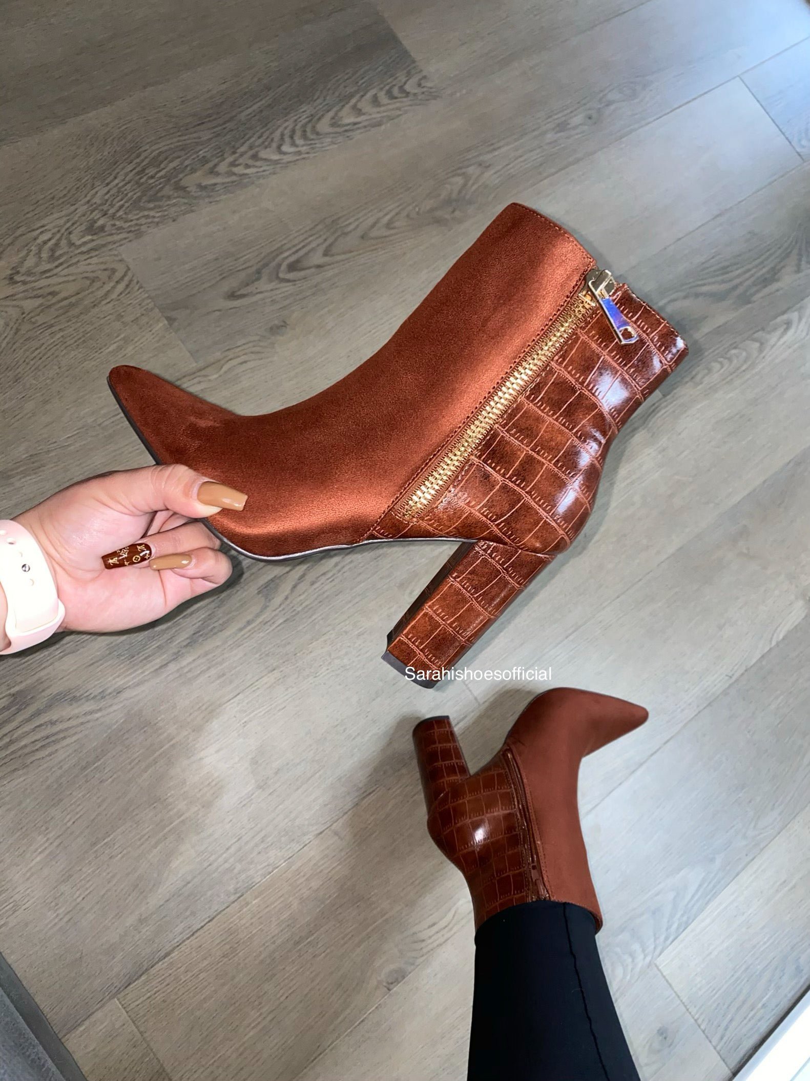 865C7A1A-A5A2-4740-96AF-8C440CFCA6F1.jpg Cynthia Boot - Cognac - Image 1