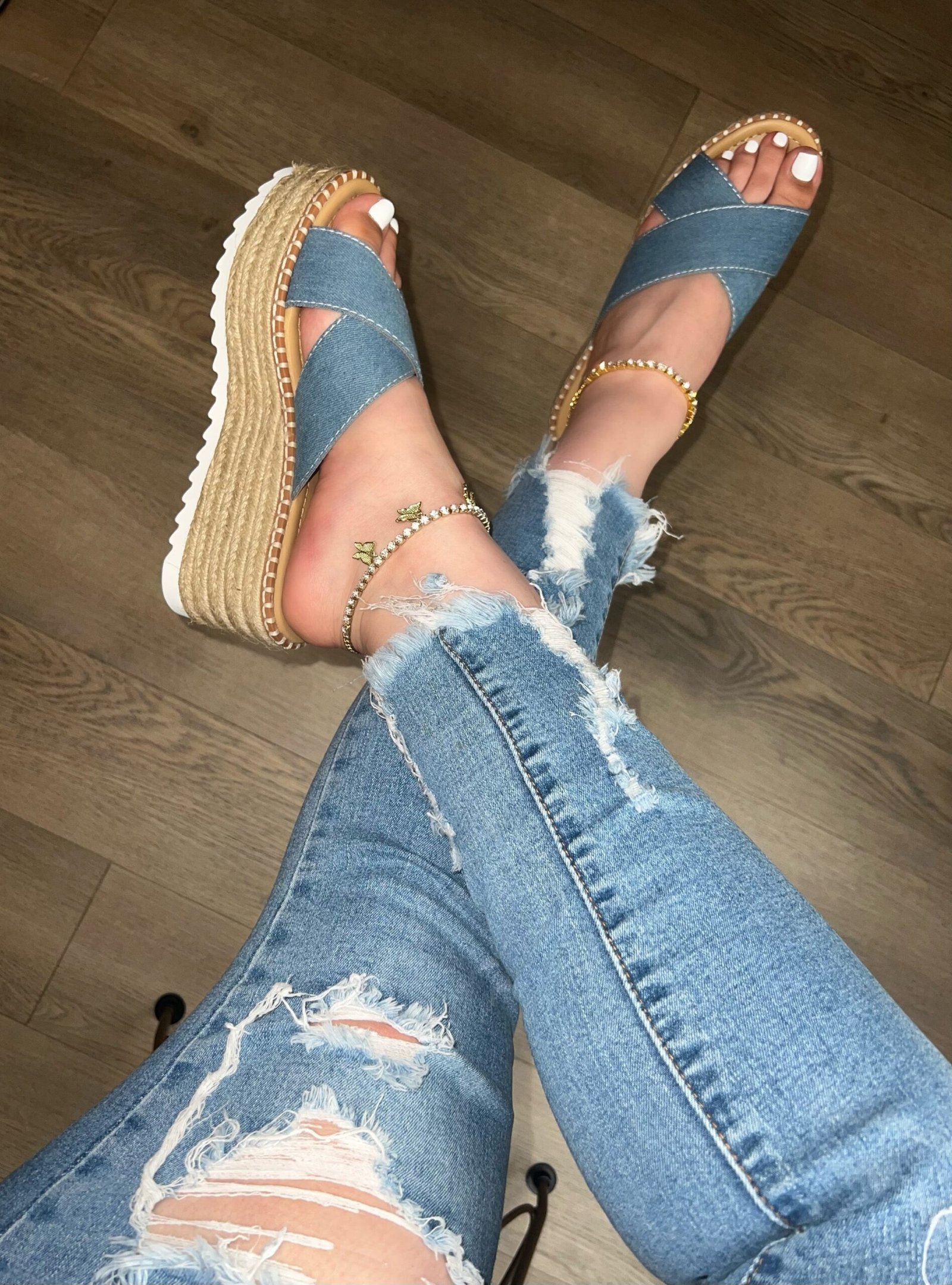 image_06f2b285-7705-4740-9748-fe99c82cdaec.jpg Celest Platform - Denim - Image 1
